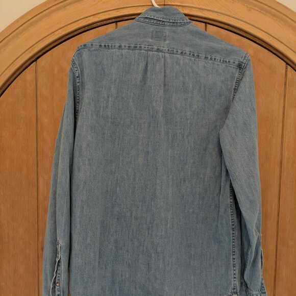 J. Crew Classic Fit Denim Shirt, Medium - Picture 2 of 3